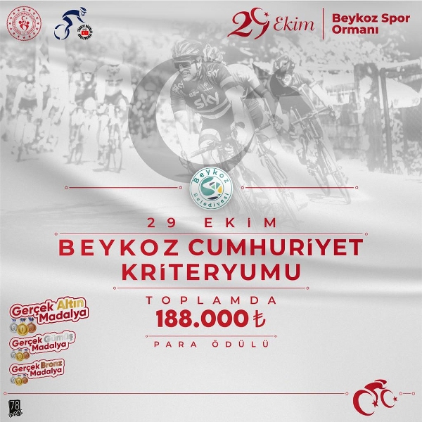 Beykoz’da Cumhuriyet Coşkusu Kriteryum Yarışıyla Taçlanıyor